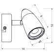 CANDELLUX 91-49551 LIBERTY KINKIET 1X4W LED CHROM