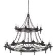 ELSTEAD WARWICK WR18 GRAPHITE 18Lt Chandelier