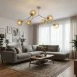 EMIBIG 1702/6 SPACE 6 MOKKA AMBER Lampa sufitowa
