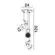 LUCES EXCLUSIVAS LE43714 BANCOS lampa wisząca