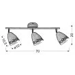 CANDELLUX 93-67142 COTY LISTWA 3X40W E14 BIAŁY MAT