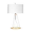 ELSTEAD Ferrara FERRARA-TL-WPG Table Lamp - White and Polished Gold