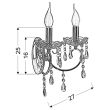 CANDELLUX 22-96138 AURORA KINKIET 2*40W E14 CHROM