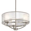 ELSTEAD SALDANA KL/SALDANA3 3Lt Chandelier/Semi-Flush