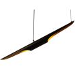 Step into Design ST-0502-1 Lampa wisząca BLACK TUBE czarno złota 100 cm