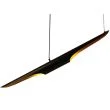 Step into Design ST-0502-1 Lampa wisząca BLACK TUBE czarno złota 100 cm