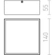 RENDL R11967 BONO natynkowa antracyt 230V LED 4W IP54 3000K