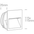 ONE LIGHT 68068A/W/W Lapas biały wpust ścienny LED 3000K 3W IP65