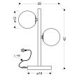 CANDELLUX 42-73433 KAMA LAMPKA GABINETOWA 2X28W G9 MOSIĄDZ