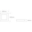 ONE LIGHT 62130AF/W/W Morfi 2 biały plafon LED IP40 3000K 30W
