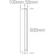 ONE LIGHT 67460B/AN/W Roseo 2 lampa ogrodowa antracyt LED 3000K 2x6W IP54