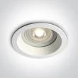 ONE LIGHT 10105R2/W Kedares biały wpust z oprawką GU10 MR16 50W IP65 dark light
