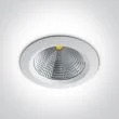 ONE LIGHT 10130CA/W/W Peplos 3 biała wpuszczana oprawa typu downlight LED 3000K 30w
