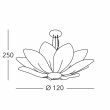 KOLARZ 5230.8063 FIORE lampa wisząca