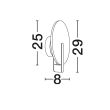 LUCES EXCLUSIVAS LE46109 MAIRANA LAMPA ŚCIENNA