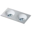 AZZARDO GM2203-ALU / AZ1737 Hugo 2 downlight (aluminium) reflector not included Lampa wpuszczane