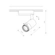 NOWODVORSKI PROFILE ZOOM LED 7624 system konfigurowalny system profil do oprawy 1-fazowy