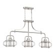 ELSTEAD Trilogy QZ-TRILOGY-ISLE-BN 3 Light Island Pendant - Brushed Nickel