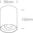 ONE LIGHT 12110D/W/W Saronida biały cyilinder COB LED 3000K 10W