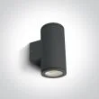 ONE LIGHT 67400B/AN Cosmo 2 zewnętrzny cylinder ścienny antracyt 2x35W MR16 GU10
