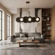 EMIBIG 1726/6 UMBRA 6 BLACK Lampa wisząca