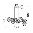LUCES EXCLUSIVAS LE43477 ASIS lampa wisząca