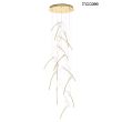 MOOSEE MSE1501100171 lampa wisząca TULIPPE 14 DISC złota