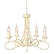 ELSTEAD OLIVIA OV5 IVORY/GOLD 5Lt Chandelier/Semi-Flush