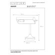 LUCIDE BANKER 17504/01/03 LAMPA STOJĄCA - BIURKOWA