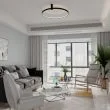 LIGHT PRESTIGE Plafon Ring S CCT 1xLED czarny LP-909/1C S BK CCT