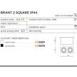 AZZARDO AZ2879 Brant 2 Square IP44 (black)