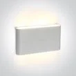 ONE LIGHT 67376A/W/W Koutsi 2 biały zewnętrzny kinkiet góra - dół SMD 2835,3000K 2x6W