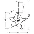 CANDELLUX 31-64080 GWIAZDKA LAMPA WISZĄCA 1X60W E27