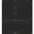 KUTEK SORRENTO SOR-PL-3(P) lampa sufitowa mosiężna przysufitowa