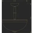 KUTEK SORRENTO SOR-PL-3(P) lampa sufitowa mosiężna przysufitowa