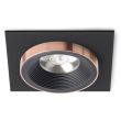 RENDL R13254 SHARM SQ I wpuszczana czarna/czarna miedź 230V LED 10W 24° 3000K
