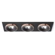 RENDL R13264 SHARM SQ III wpuszczana czarna/czarna miedź 230V LED 3x10W 24° 3000K