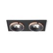 RENDL R13259 SHARM SQ II wpuszczana czarna/czarna miedź 230V LED 2x10W 24° 3000K