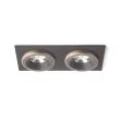RENDL R13257 SHARM SQ II wpuszczana brązowa/perłowo-złota 230V LED 2x10W 24° 3000K