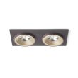 RENDL R13256 SHARM SQ II wpuszczana perłowo-złota/brązowa 230V LED 2x10W 24° 3000K