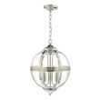DAR VAN0338 VANESSA 3LT PENDANT POL NICKEL/ CLEAR