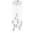 DAR CRY1250 CRYSTAL 12LT CLUSTER PENDANT ROCK CRYSTAL POL CHR LED