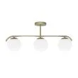Candellux 33-35424 AMADEO lampa sufitowa mosiężny 3x40W E14 klosz biały