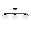 Candellux 33-35417 AMADEO lampa sufitowa czarny 3x40W E14 klosz biały
