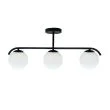 Candellux 33-35417 AMADEO lampa sufitowa czarny 3x40W E14 klosz biały