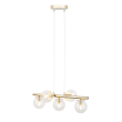 SIGMA 40799 AVOLA lampa wisząca 5 złoty/transparentny