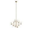 MARKSLOJD 108117 PARIS lampa wisząca 10L Ciemny Mosiądz