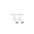 AZZARDO AZ6514 ALFA NIKO 2 TRACK MAGNETIC 2LINE 2X12W CCT SWITCH DIMM WH