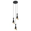ITALUX Malia PND-85949-3 BK+GD