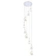 AZZARDO AZ3102 AMBER MILANO 9 CLEAR DECORATIVE LAMP